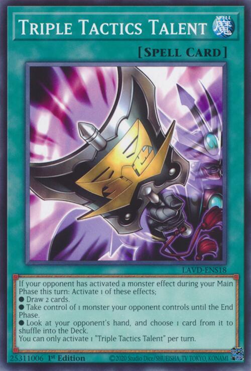 Triple Tactics Talent (LAVD-ENS18) (LAVD-ENS18) [Legendary Arc-V Decks]