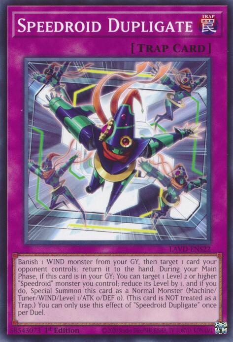 Speedroid Dupligate (LAVD-ENS22) [Legendary Arc-V Decks]