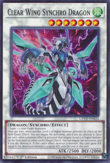 Clear Wing Synchro Dragon (LAVD-ENS24) [Legendary Arc-V Decks]
