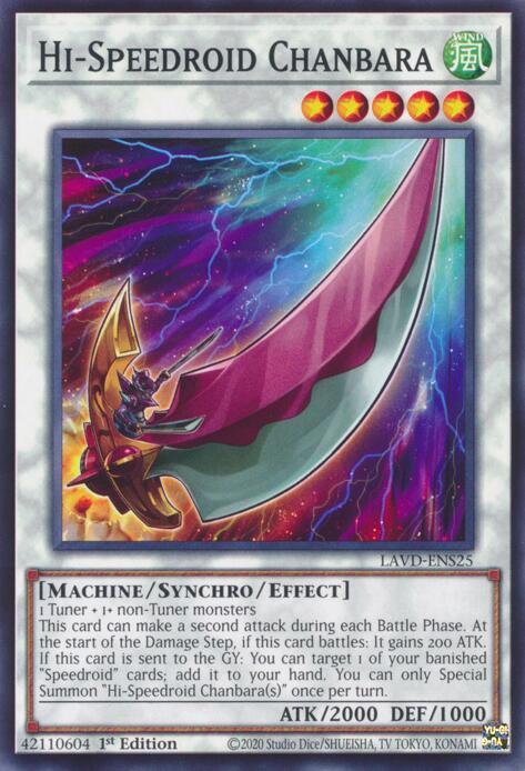 Hi-Speedroid Chanbara (LAVD-ENS25) [Legendary Arc-V Decks]