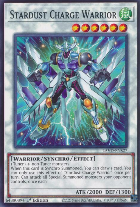 Stardust Charge Warrior (LAVD-ENS27) [Legendary Arc-V Decks]