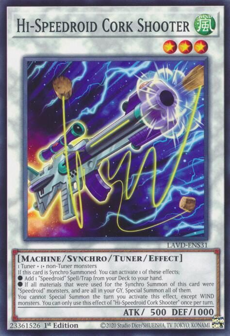 Hi-Speedroid Cork Shooter (LAVD-ENS31) [Legendary Arc-V Decks]