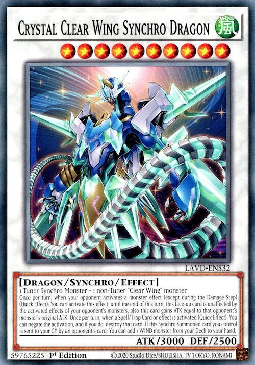 Crystal Clear Wing Synchro Dragon (LAVD-ENS32) [Legendary Arc-V Decks]