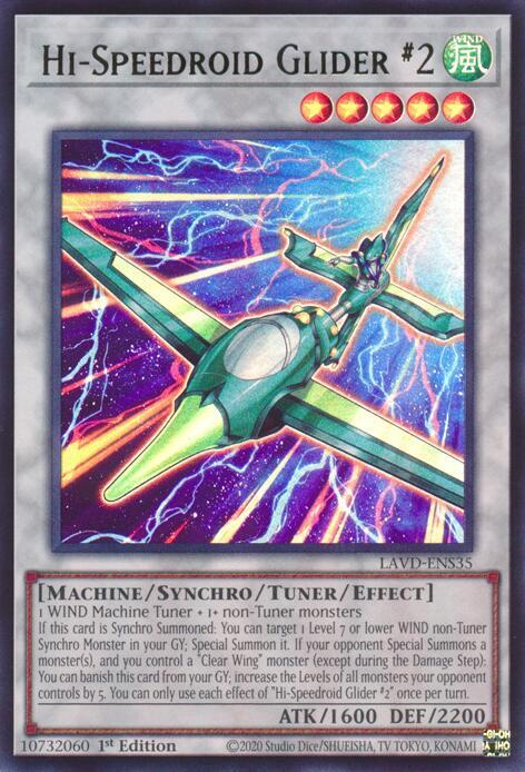 Hi-Speedroid Glider #2 (UR) (LAVD-ENS35) [Legendary Arc-V Decks]
