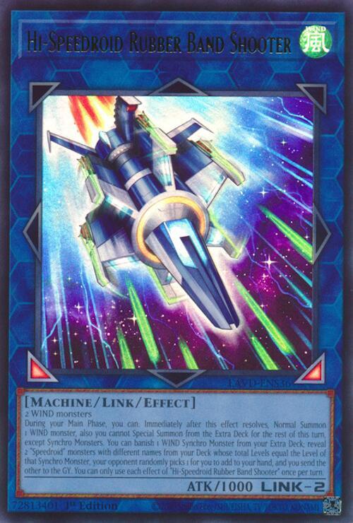 Hi-Speedroid Rubber Band Shooter (UR) (LAVD-ENS36) [Legendary Arc-V Decks]