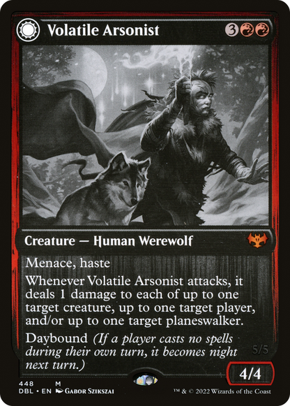 Volatile Arsonist (DBL-448) - Innistrad: Double Feature: (Double Faced Transform)