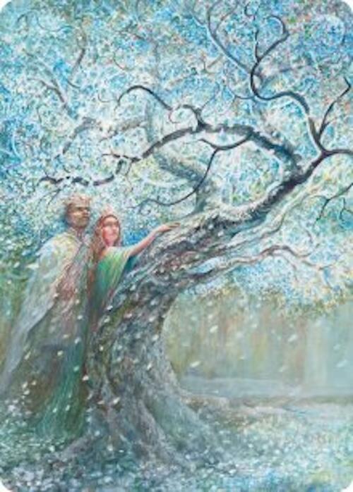Flowering of the White Tree Art Card (27) [Art Series: The Hobbit]