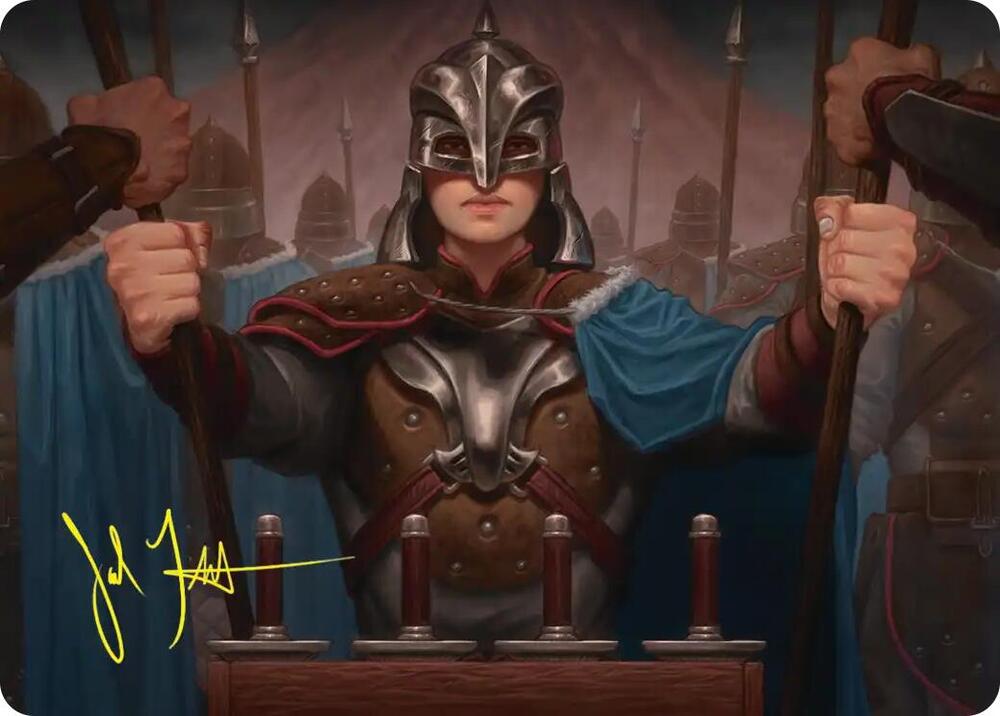 Bard's Attendant Art Card (Gold-Stamped Signature) (50) [Art Series: The Hobbit]