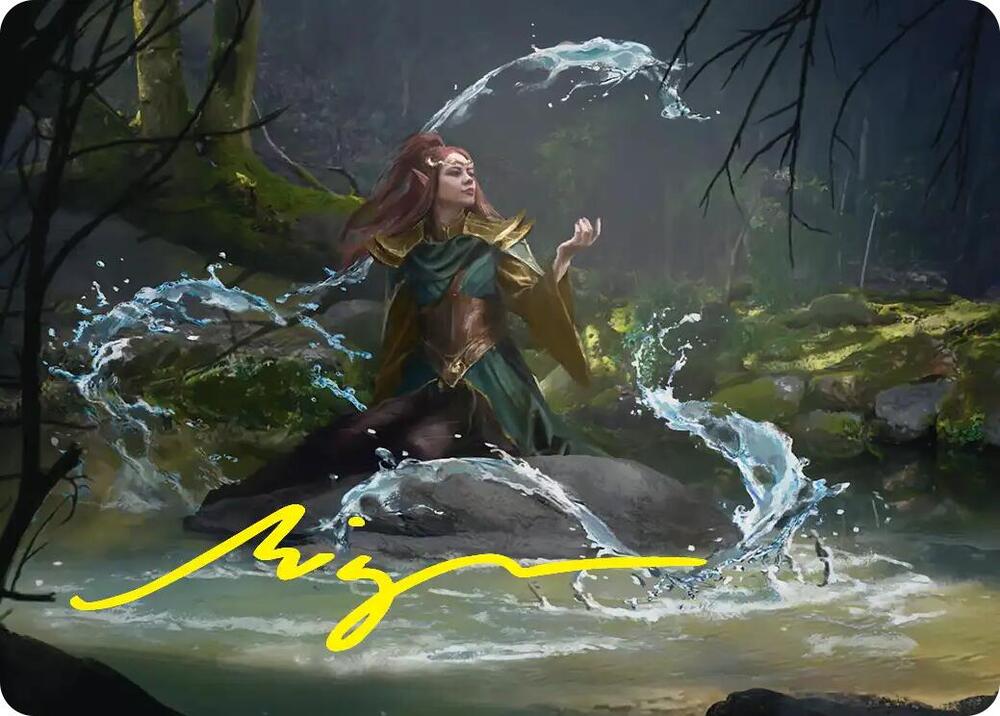 Mirkwood Meditator Art Card (Gold-Stamped Signature) (10) [Art Series: The Hobbit]