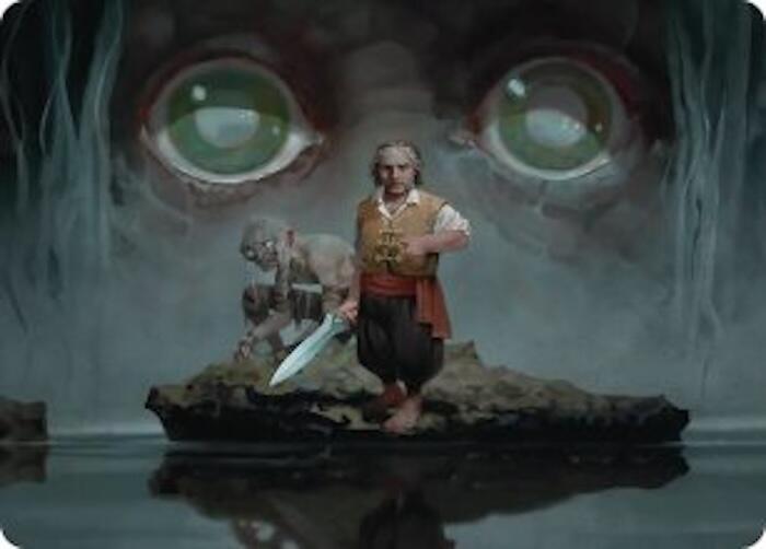 Riddles in the Dark Art Card (12) [Art Series: The Hobbit]