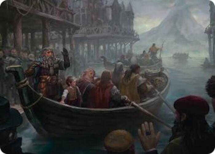 Uneasy Partings Art Card (14) [Art Series: The Hobbit]