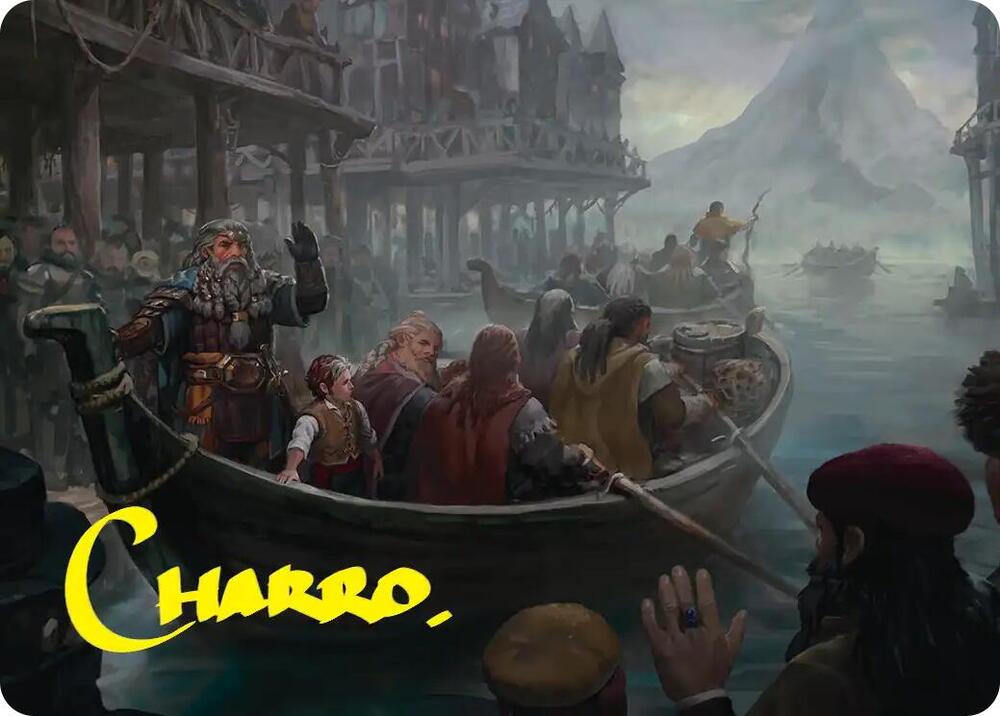 Uneasy Partings Art Card (Gold-Stamped Signature) (14) [Art Series: The Hobbit]