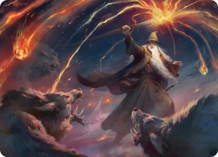 Gandalf, Shadow's Foe Art Card (46) [Art Series: The Hobbit]