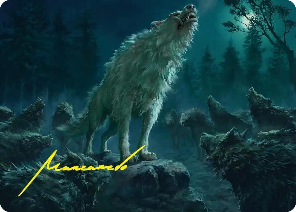 Reverent Howl Art Card (Gold-Stamped Signature) (16) [Art Series: The Hobbit]