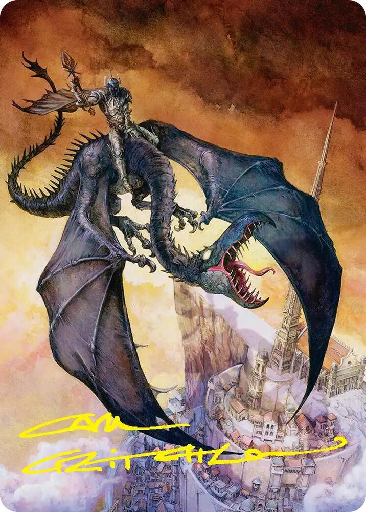 Witch-king, Bringer of Ruin Art Card (Gold-Stamped Signature) (32) [Art Series: The Hobbit]