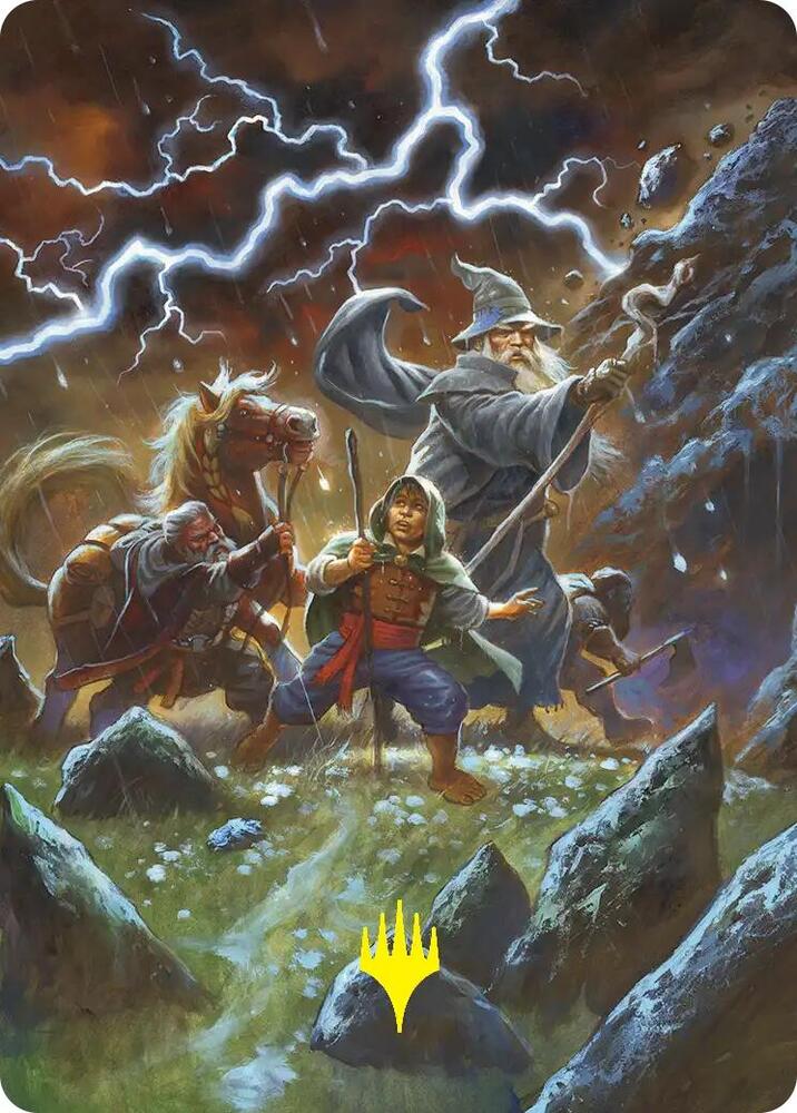 Call Forth the Tempest Art Card (Gold-Stamped) (33) [Art Series: The Hobbit]