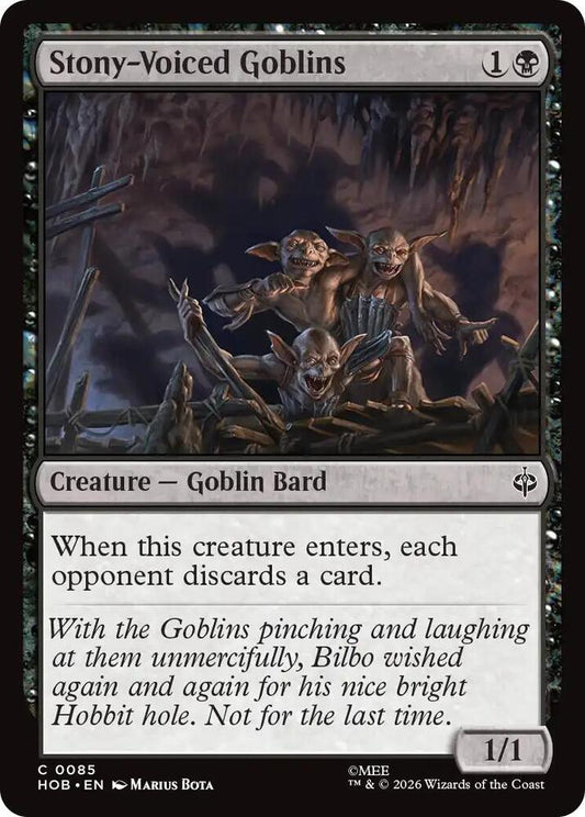 Stony-Voiced Goblins (85) [The Hobbit]