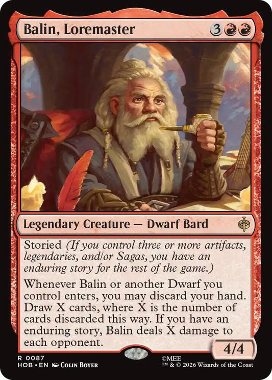 Balin, Tremaster (87) [The Hobbit]