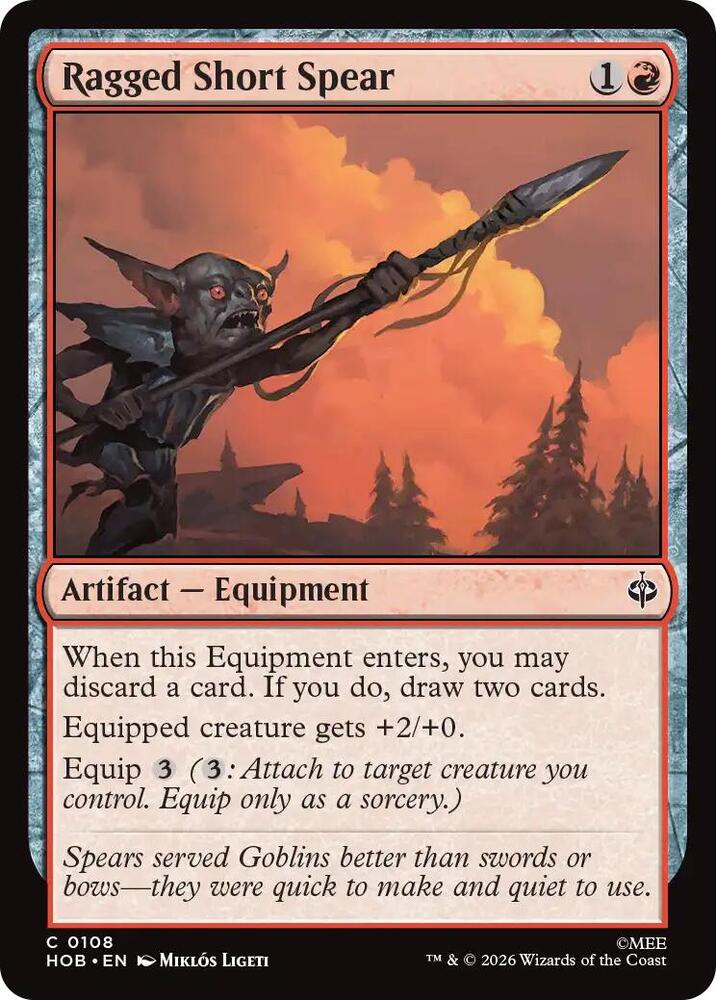 Ragged Short Spear (108) [The Hobbit]