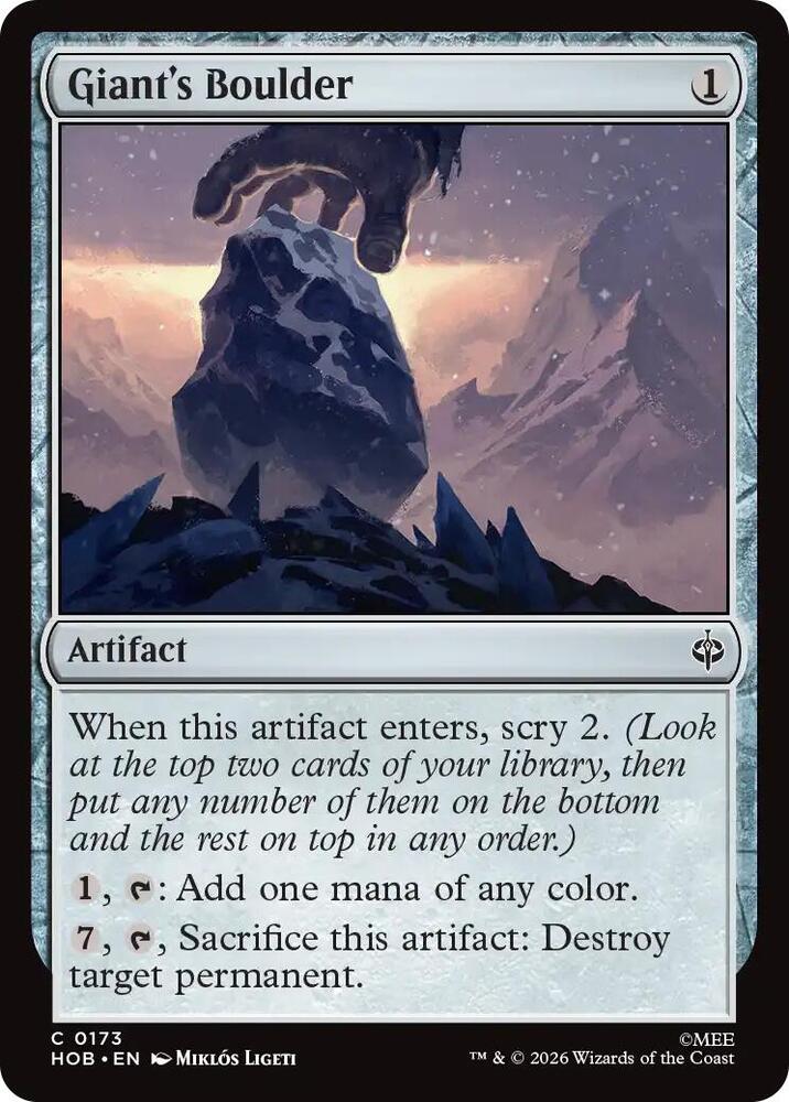 Giant's Boulder (173) [The Hobbit]