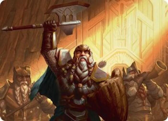 Thorin, Company's Leader Art Card (47) [Art Series: The Hobbit]
