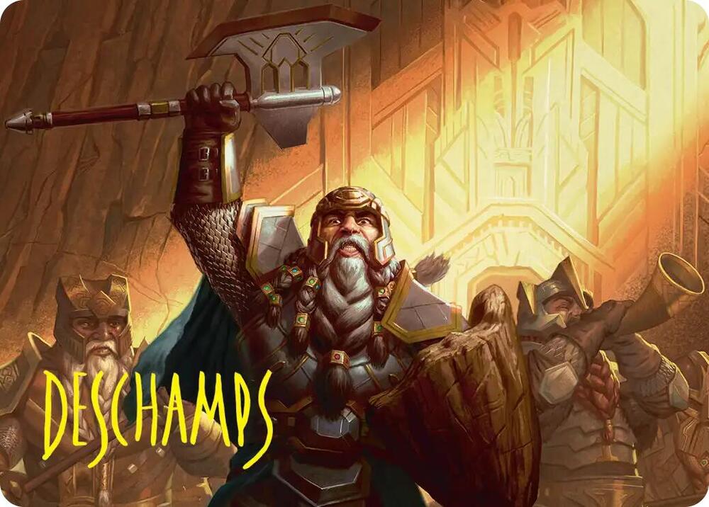 Thorin, Company's Leader Art Card (Gold-Stamped Signature) (47) [Art Series: The Hobbit]