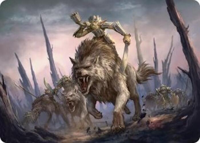 Signal the Onslaught Art Card (52) [Art Series: The Hobbit]