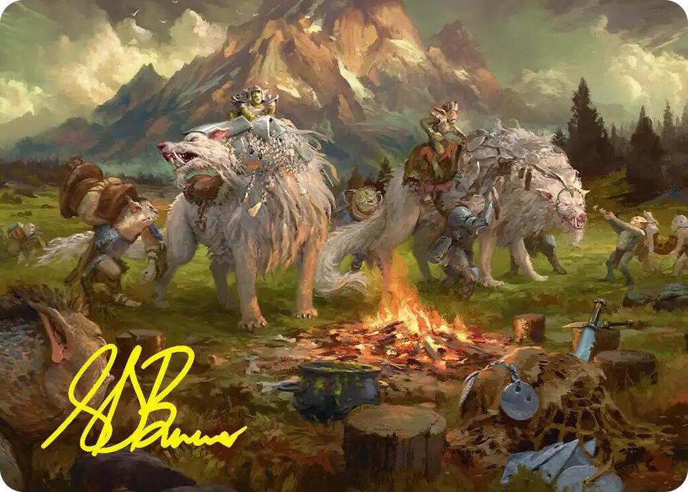 Mount Gundabad Mobilizes Art Card (Gold-Stamped Signature) (54) [Art Series: The Hobbit]