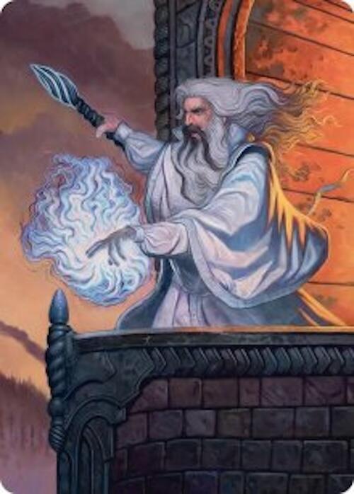 Saruman of Many Colors Art Card (35) [Art Series: The Hobbit]
