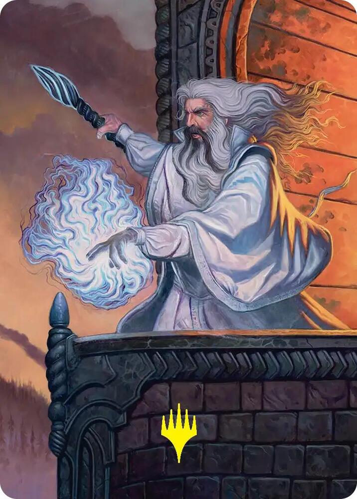 Saruman of Many Colors Art Card (Gold-Stamped) (35) [Art Series: The Hobbit]