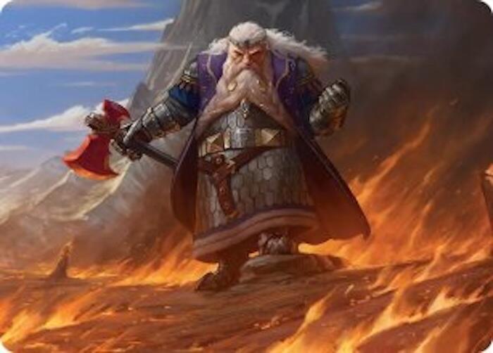 Dain of the Ancient Halls Art Card (48) [Art Series: The Hobbit]