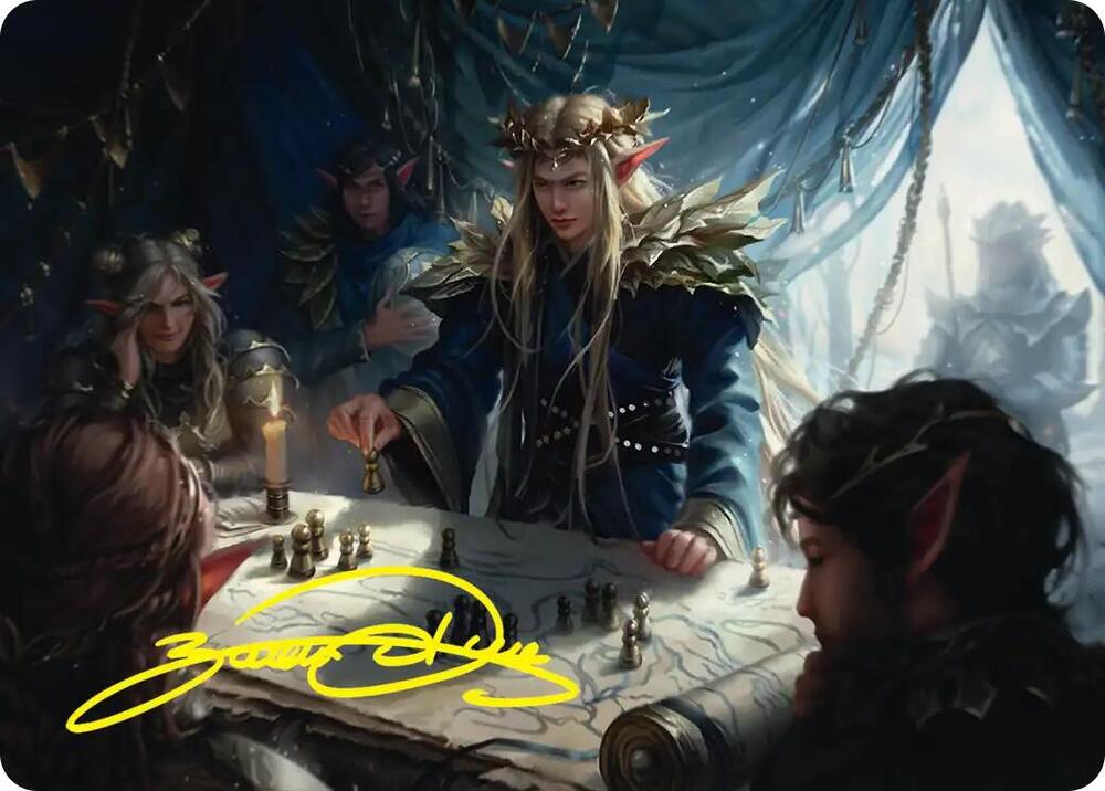 Thranduil the Strategist Art Card (Gold-Stamped Signature) (49) [Art Series: The Hobbit]