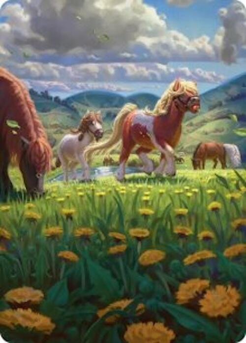 Troop of Ponies Art Card (1) [Art Series: The Hobbit]