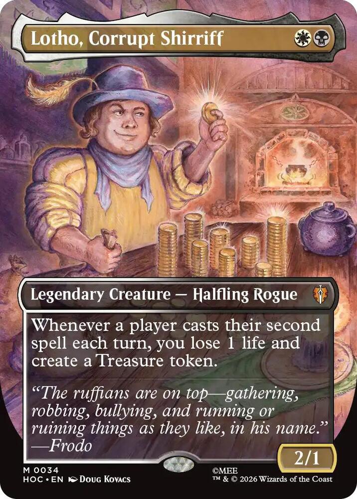 Lotho, Corrupt Shirriff (Borderless) (34) [The Hobbit: Eternal-Legal]