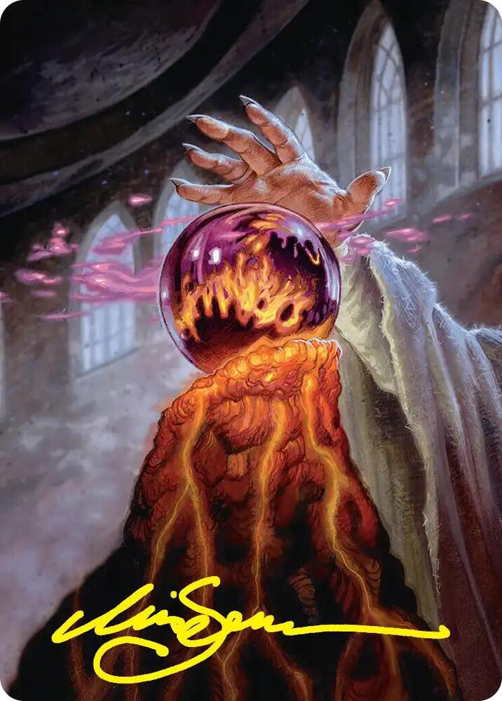 Palantir of Orthanc Art Card (Gold-Stamped Signature) (37) [Art Series: The Hobbit]