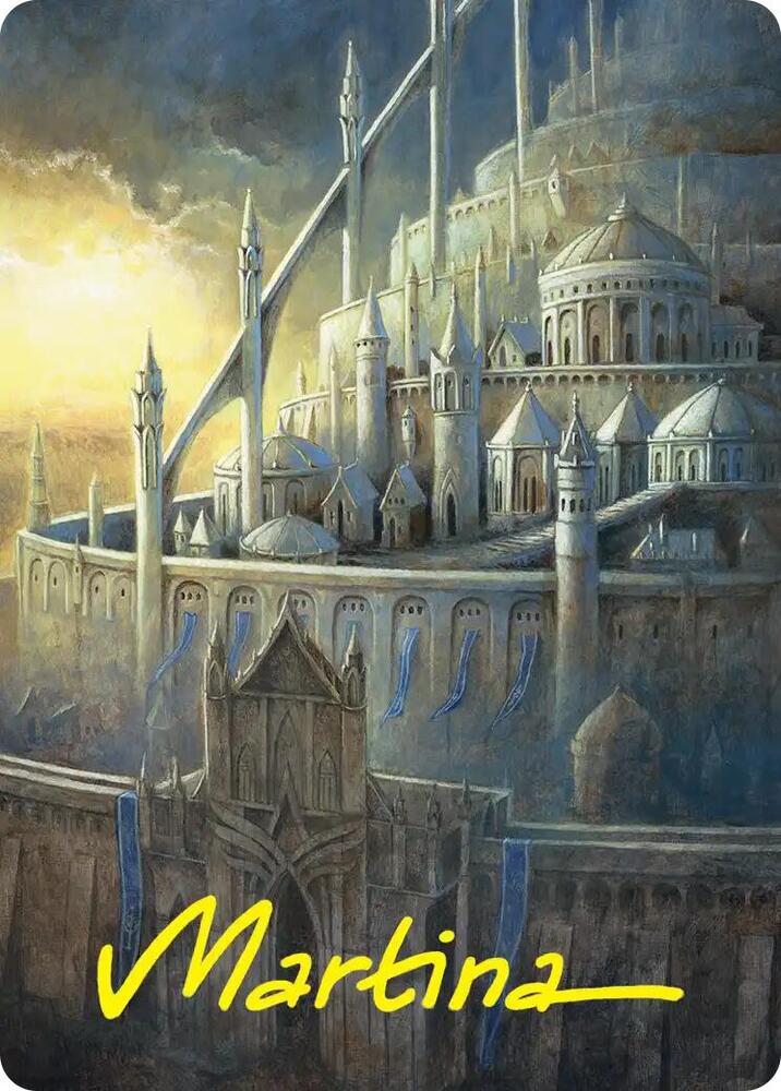 Minas Tirith Art Card (Gold-Stamped Signature) (38) [Art Series: The Hobbit]
