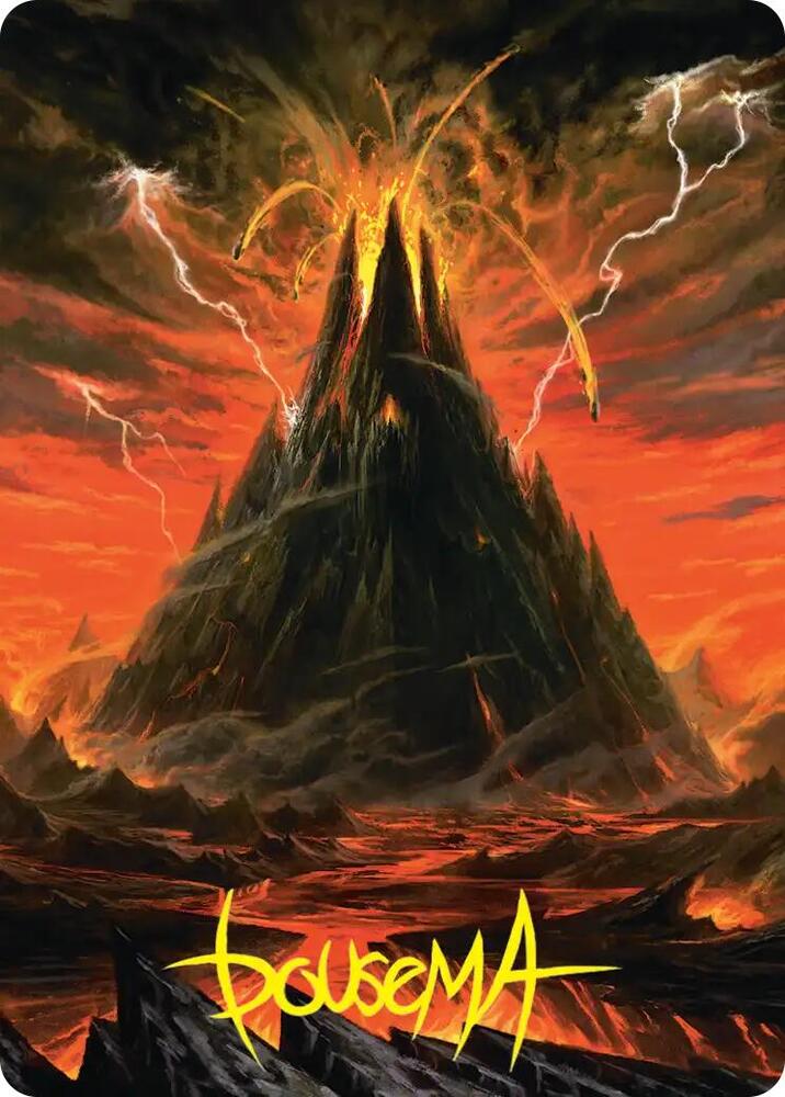 Mount Doom Art Card (Gold-Stamped Signature) (39) [Art Series: The Hobbit]