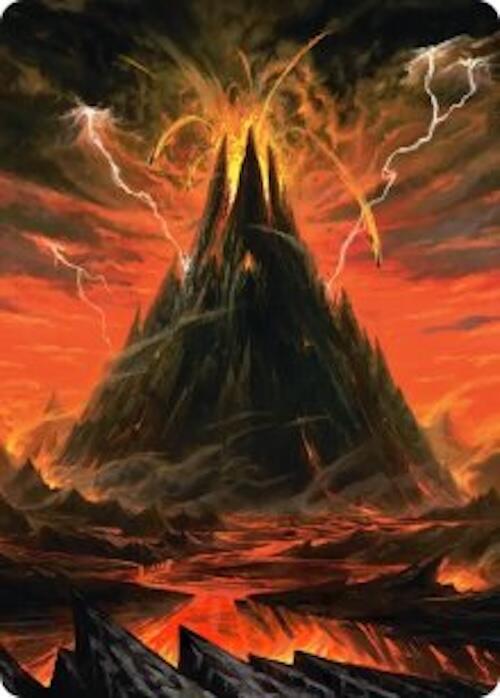 Mount Doom Art Card (39) [Art Series: The Hobbit]