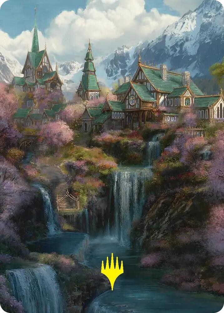 Rivendell Art Card (Gold-Stamped) (40) [Art Series: The Hobbit]