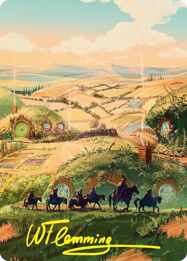 Plains Art Card (Gold-Stamped Signature) (41) [Art Series: The Hobbit]