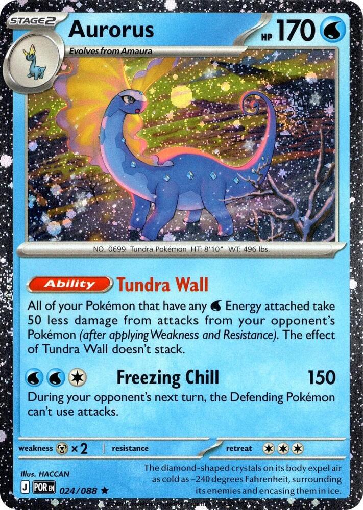 Aurorus - 024/088 (Cosmos Holo) (024/088) [Blister Exclusives]