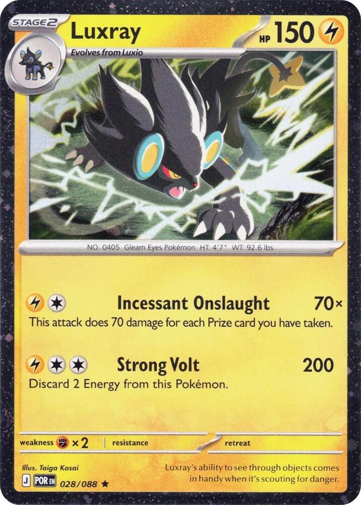 Luxray - 028/088 (Cosmos Holo) (028/088) [Blister Exclusives]