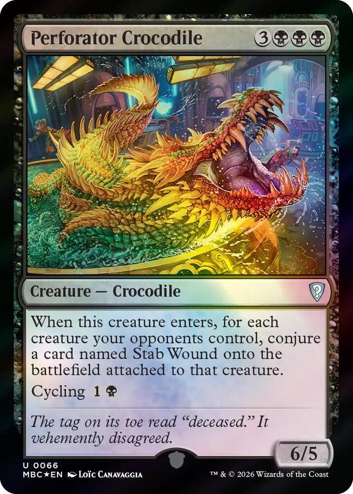Perforator Crocodile (66) [Mystery Booster Commander Edition]