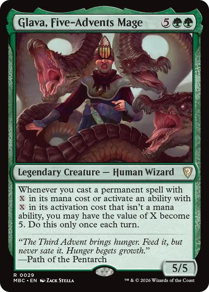 Glava, Five-Advents Mage (29) [Mystery Booster Commander Edition]