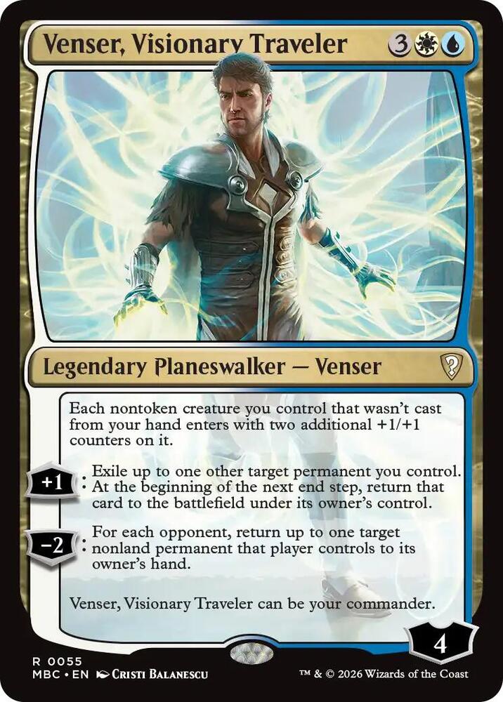 Venser, Visionary Traveler (55) [Mystery Booster Commander Edition]