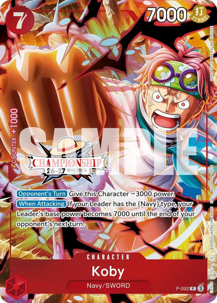 Koby (CS 26-27 Event Pack) (P-092) [One Piece Promotion Cards]