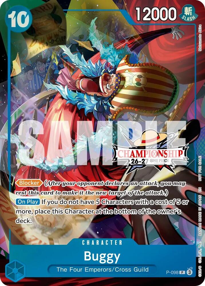 Buggy (CS 26-27 Event Pack) (P-098) [One Piece Promotion Cards]