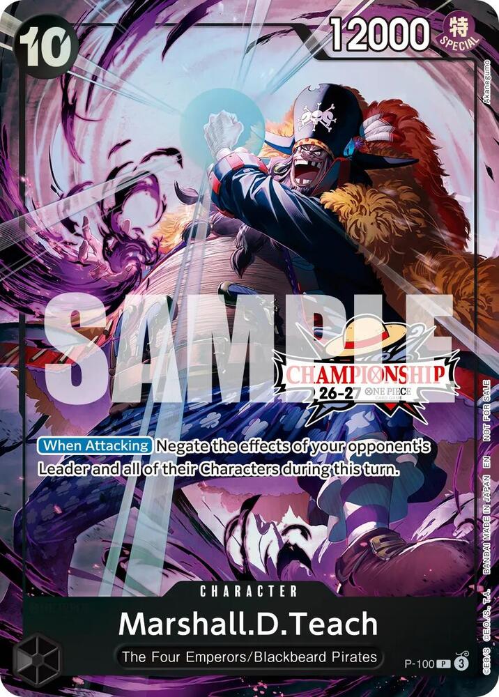 Marshall.D.Teach (CS 26-27 Event Pack) (P-100) [One Piece Promotion Cards]