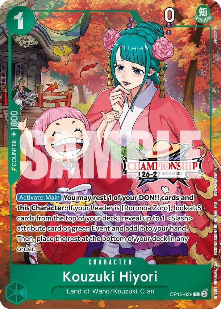 Kouzuki Hiyori (CS 26-27 Celebration Pack) (OP12-028) [One Piece Promotion Cards]