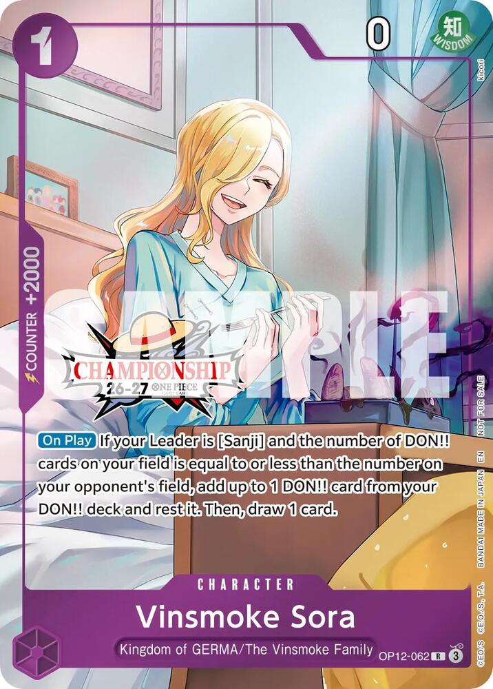 Vinsmoke Sora (CS 26-27 Celebration Pack) (OP12-062) [One Piece Promotion Cards]